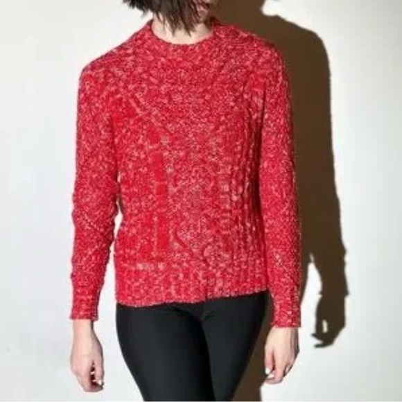 Faherty Vibrant Red Women´s Turtleneck Sweater